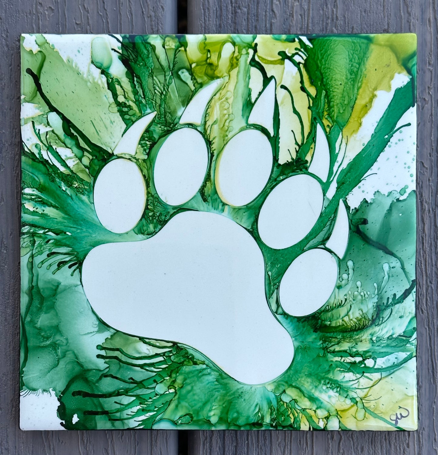 Wyoming Handpainted Hotplates- Set of 2