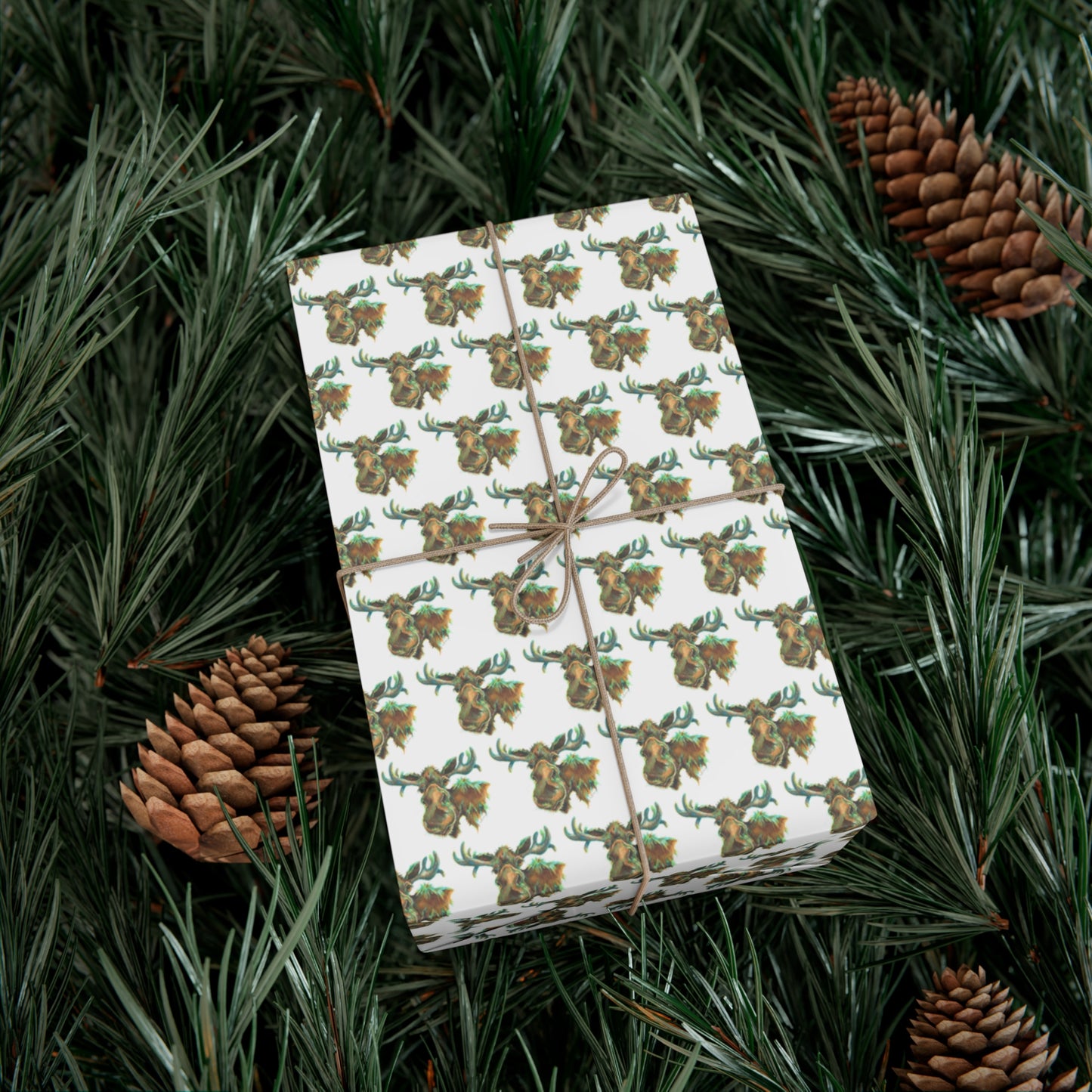 Moose Gift Wrap Paper