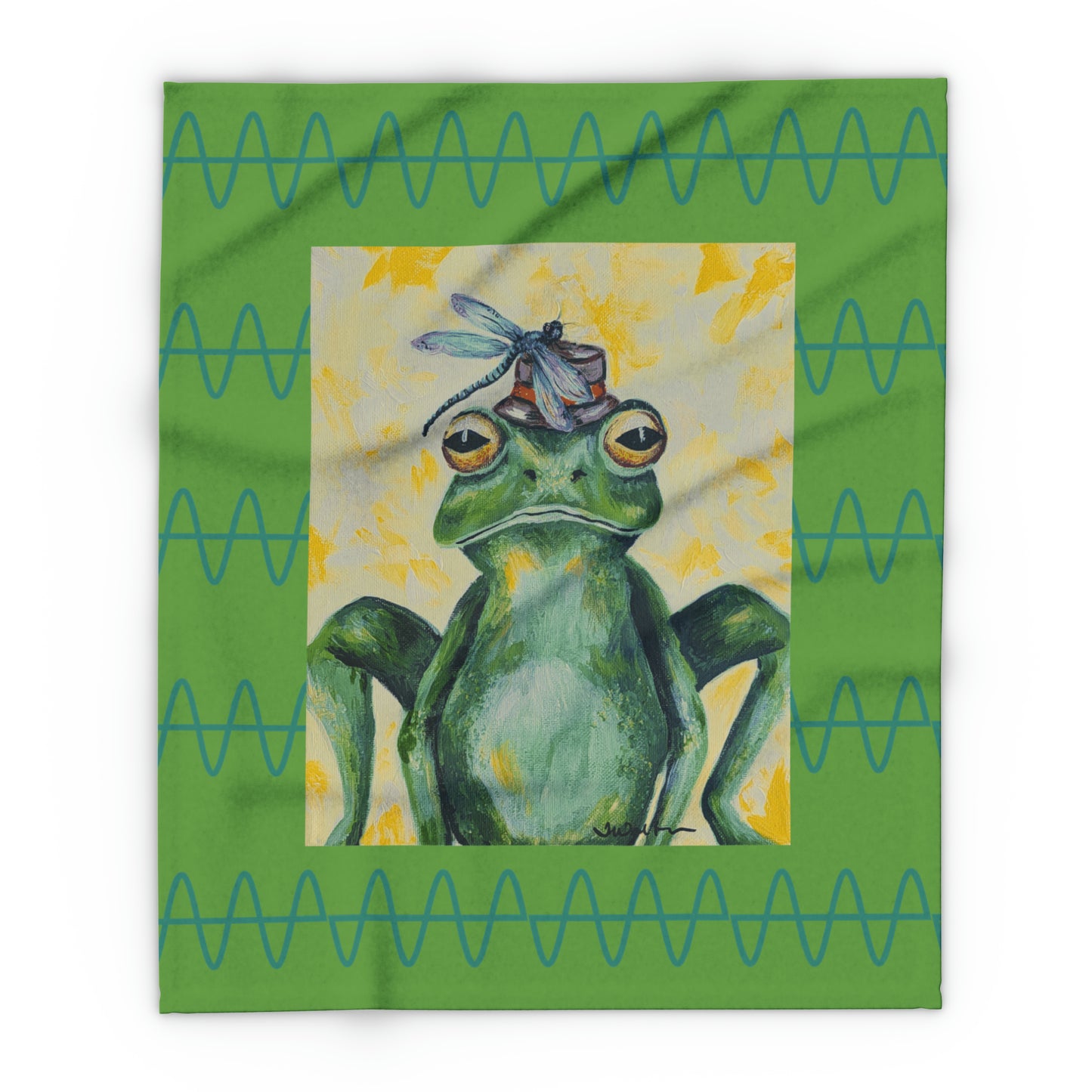 Arctic Fleece Light Weight Frog Blanket