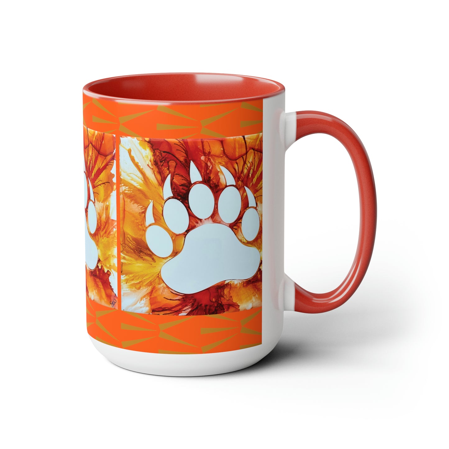 Original Art Bear Pay Black & White Coffee Mug, 15oz