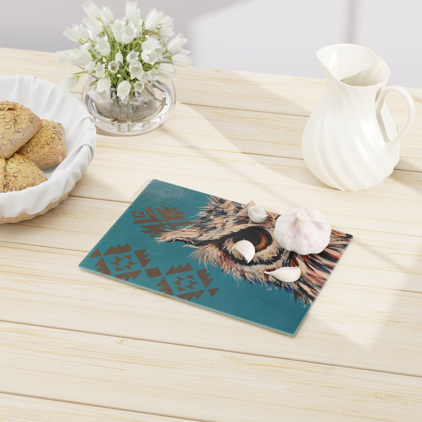 Aztec Owl Cutting Board
