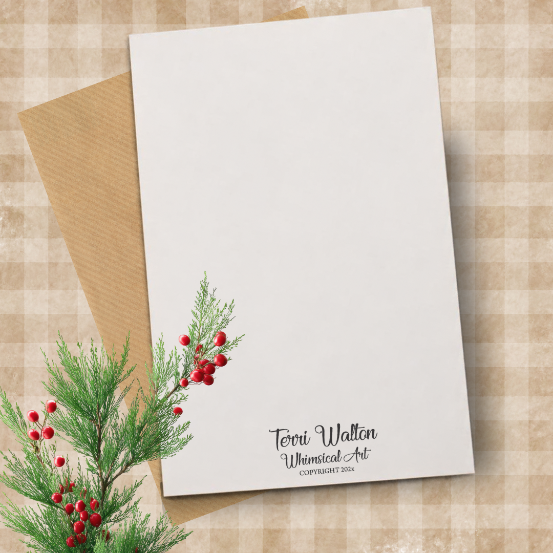 Original Art Gnome 1 Card with Envelope