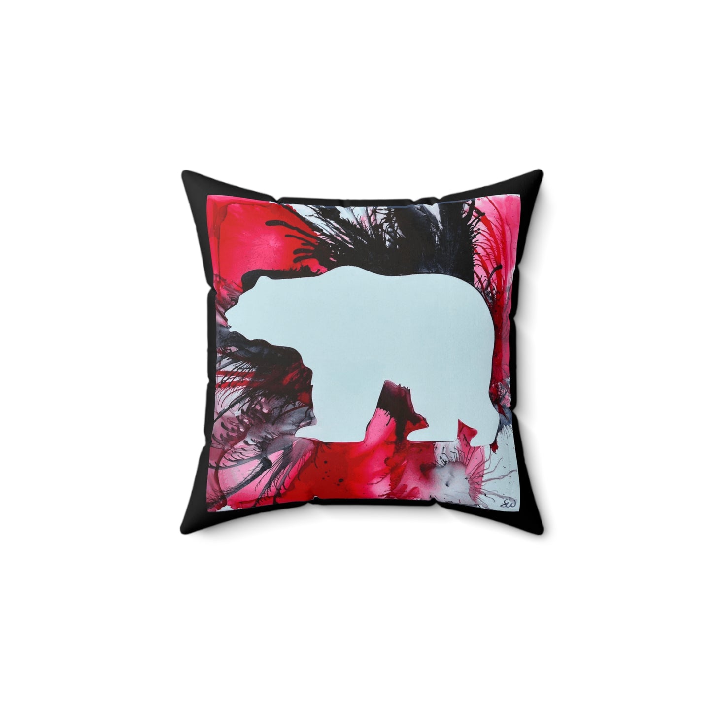 Bear Spun Polyester Square Pillow