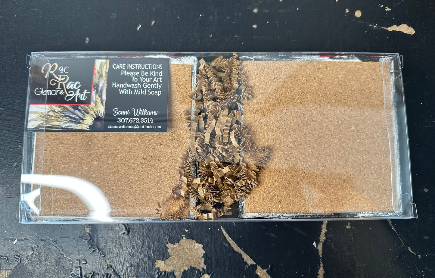 Indian Paintbrush Coaster Set