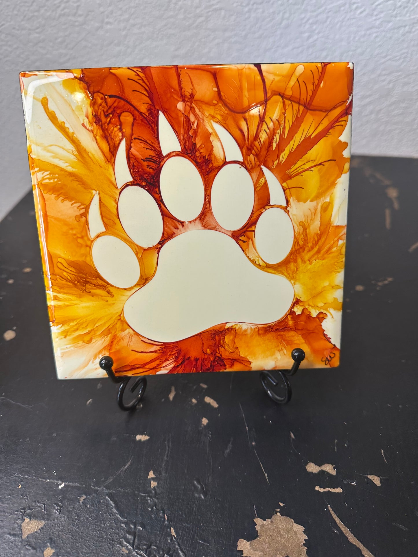 Wyoming Handpainted Hotplates- Set of 2