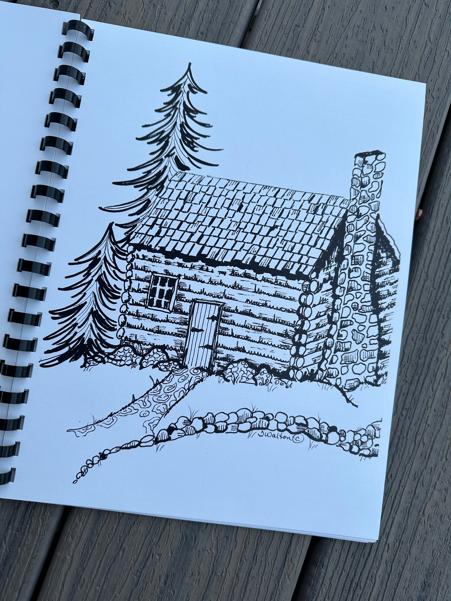 A Day In The Bighorn Mountains Coloring Book