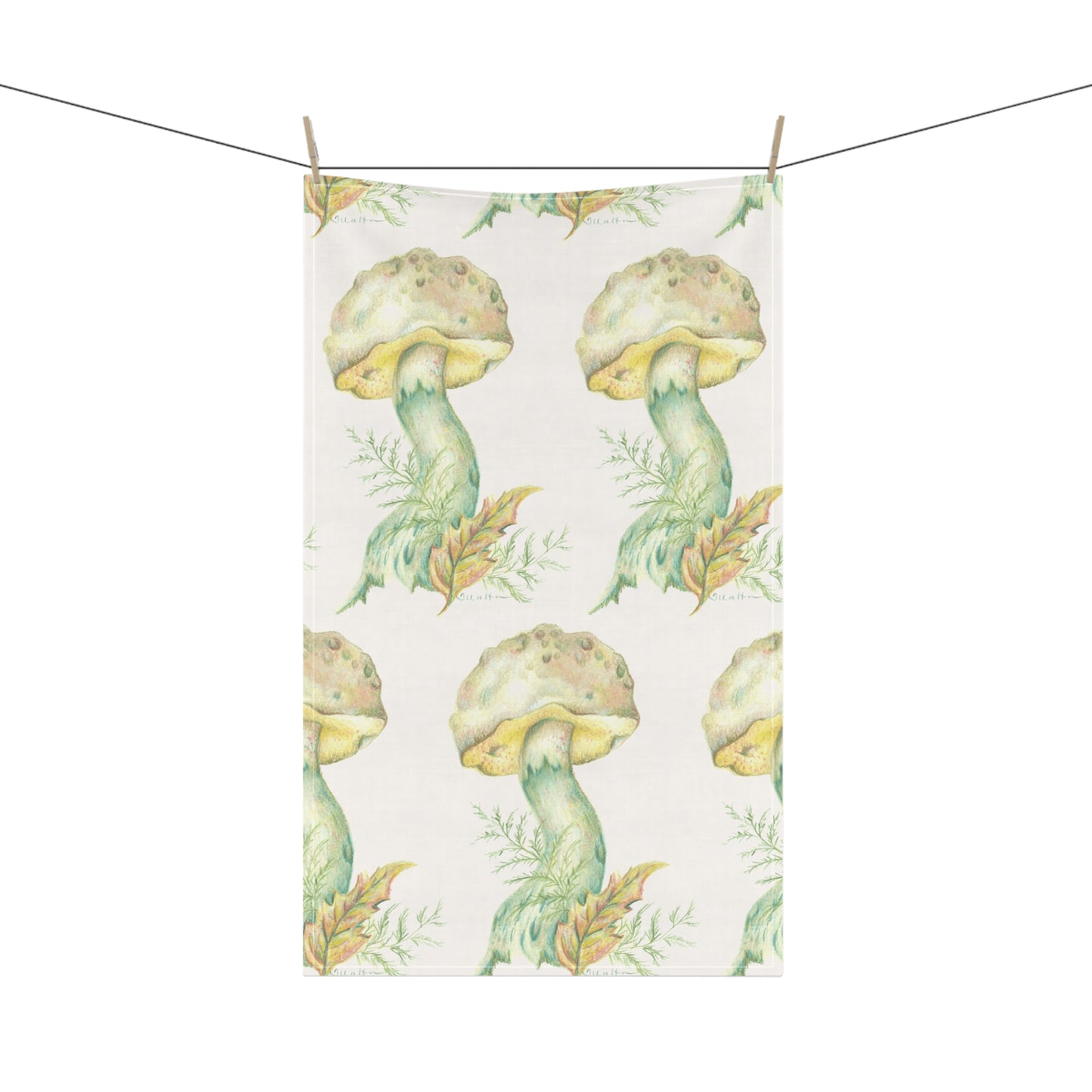 Mushroom Original Art Kitchen Towel~Style 1