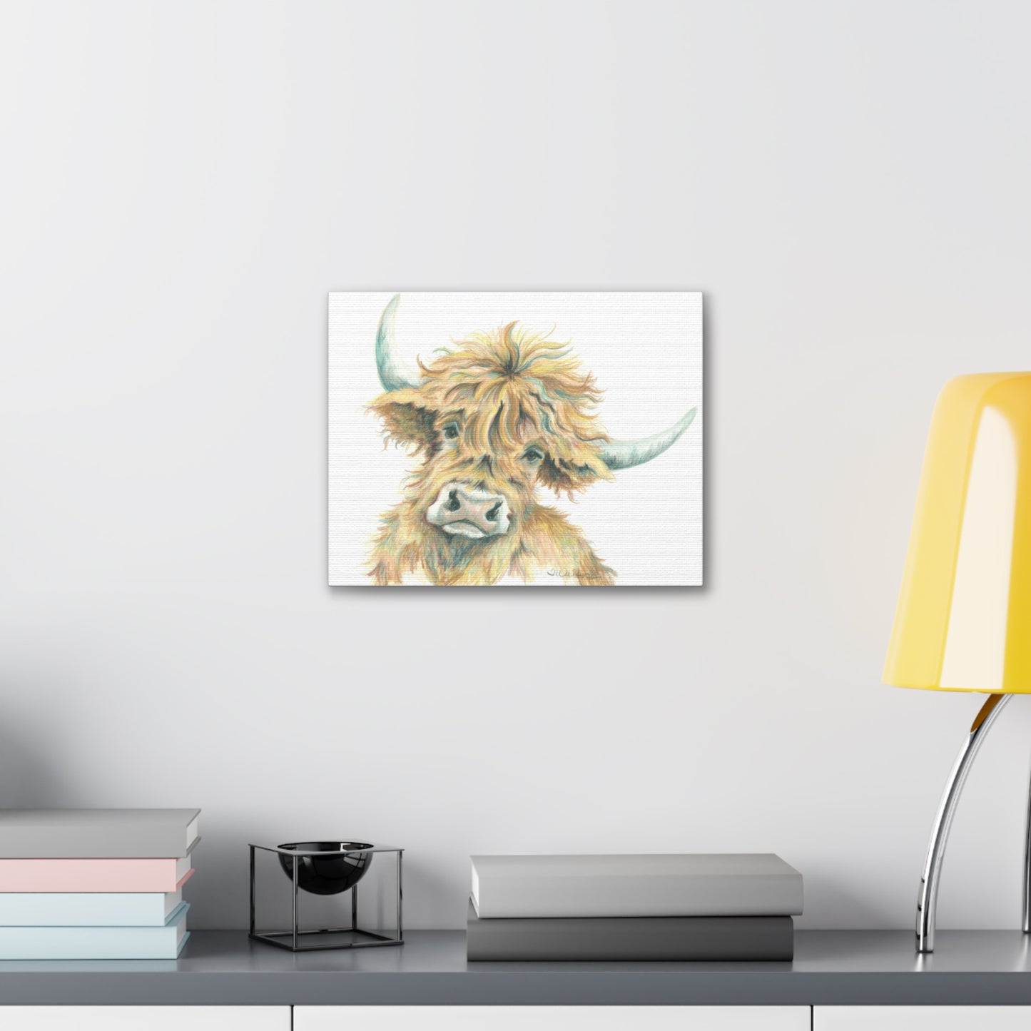 Original Highlander Pencil Art Canvas Print Gallery Wrap