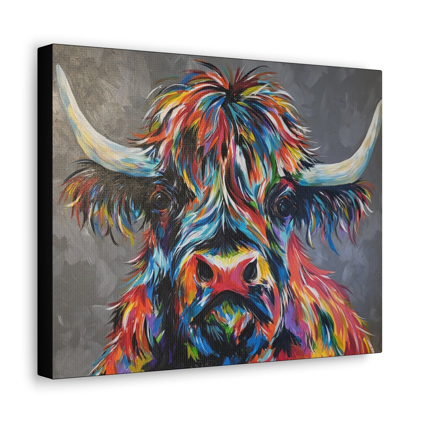 'Maximus' ~ Original Colorful Highlander Art Print Gallery Wrap