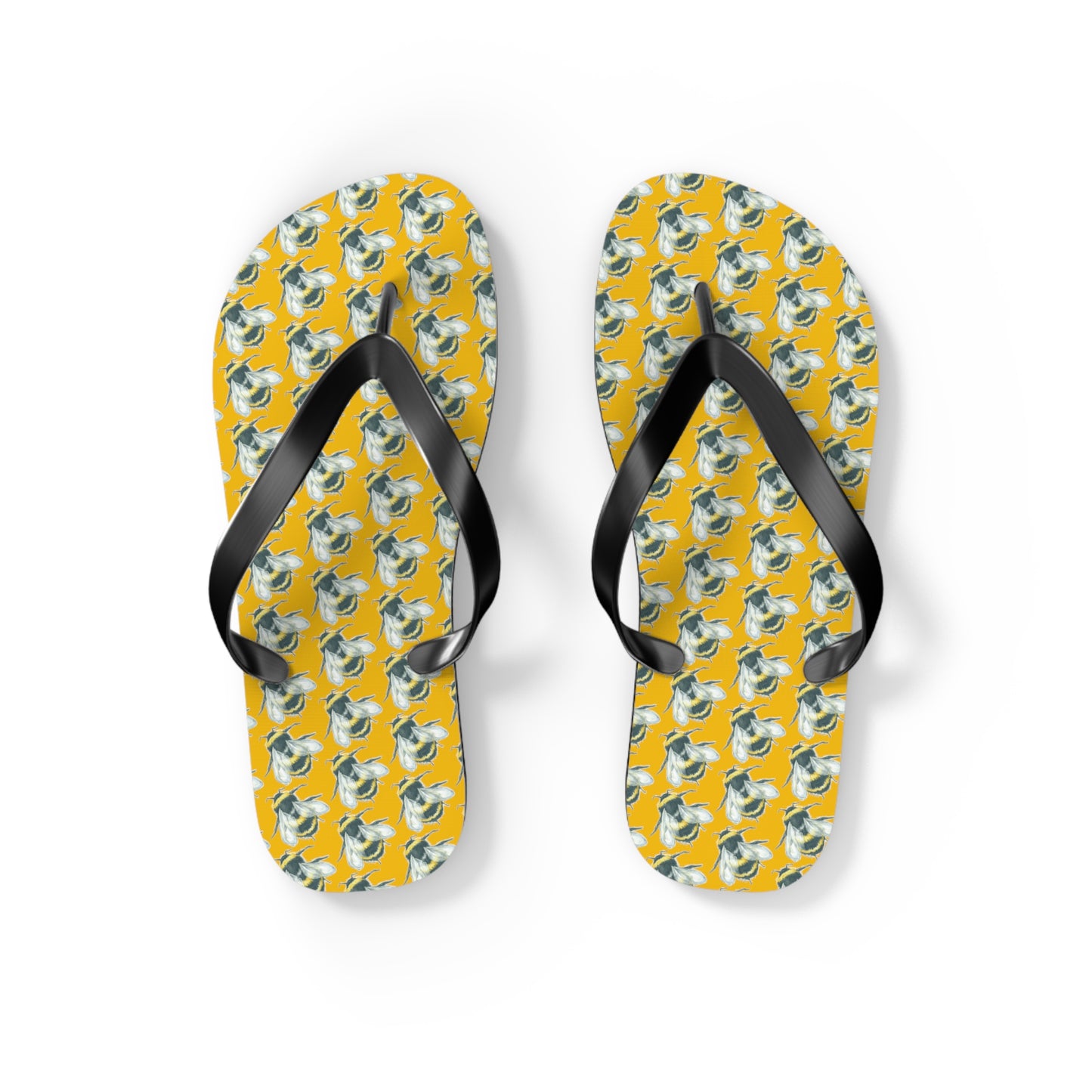 Original Art Bee Flip Flops