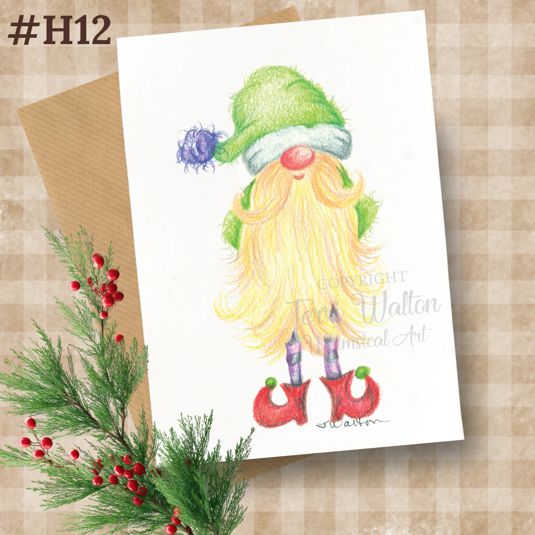Original Art Gnome 2 Card with Envelope