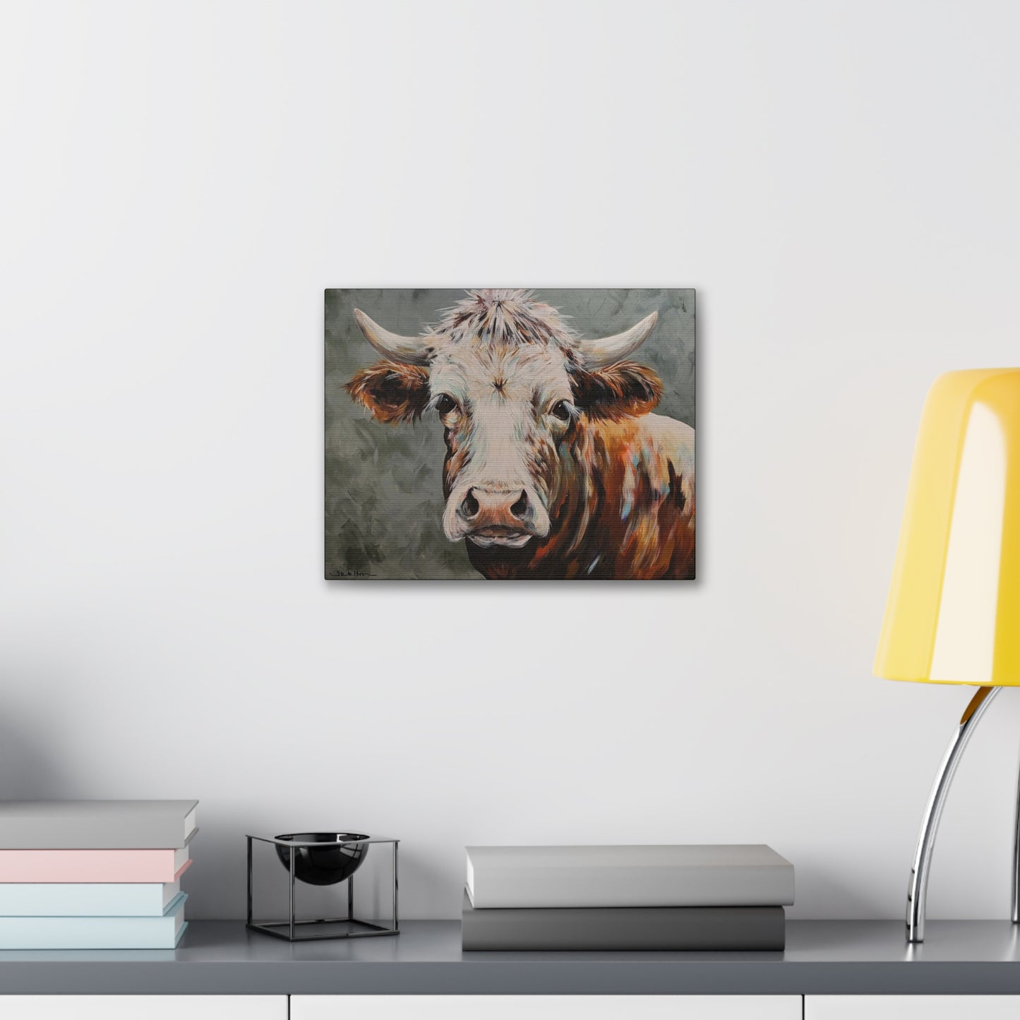 'Maddox' ~ Original Cow Art Print Gallery Wrap