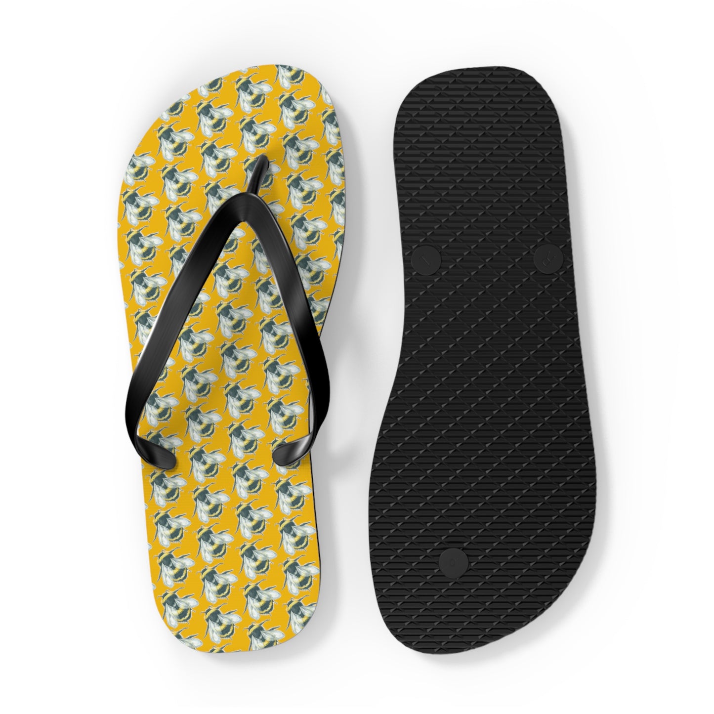 Original Art Bee Flip Flops