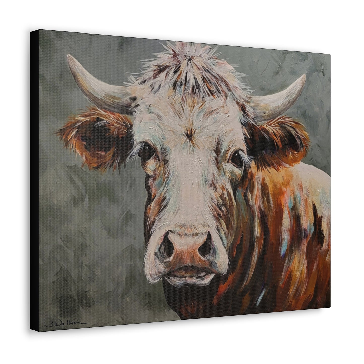 'Maddox' ~ Original Cow Art Print Gallery Wrap