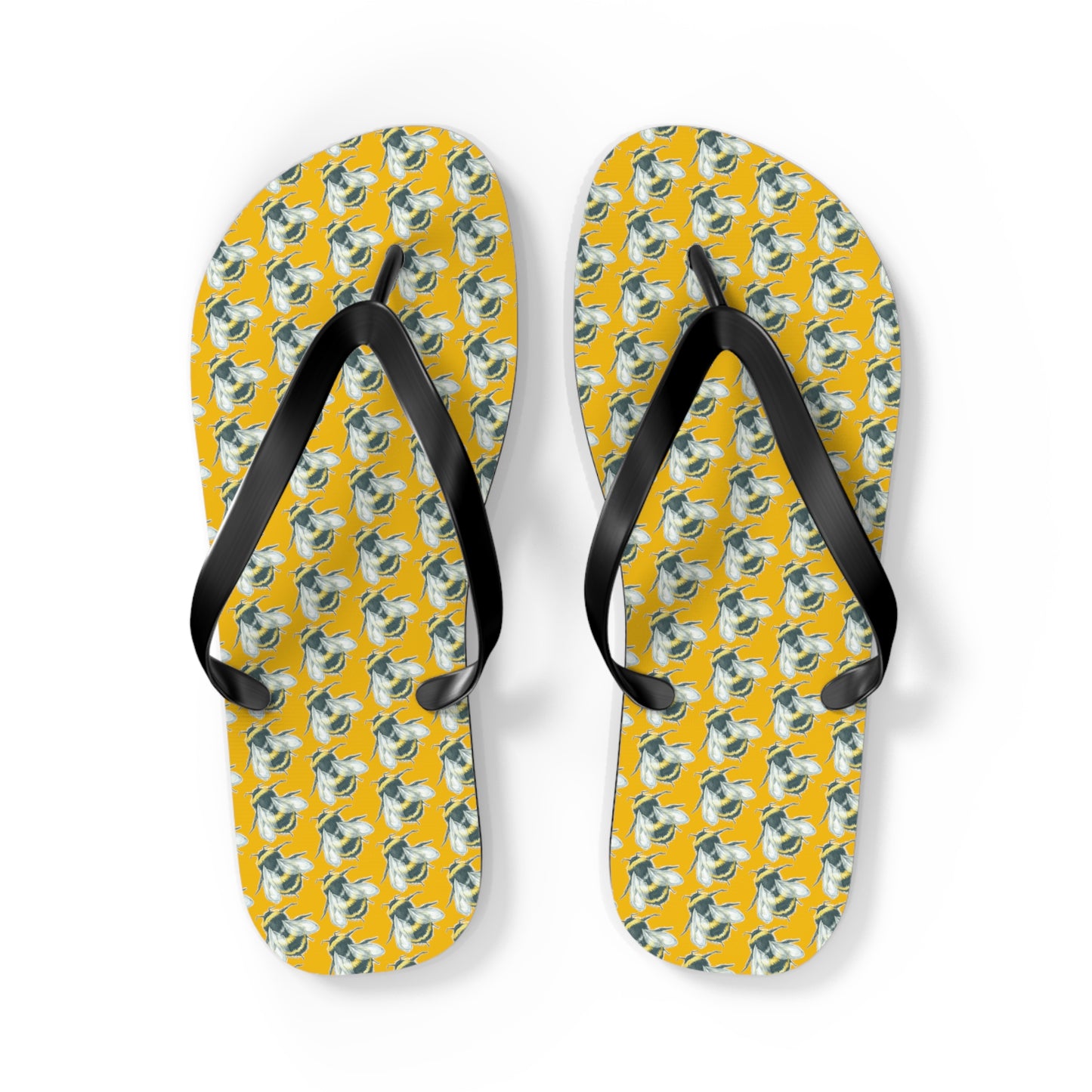 Original Art Bee Flip Flops