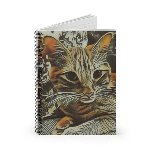 Camo Cat Spiral Notebook - Ruled Line