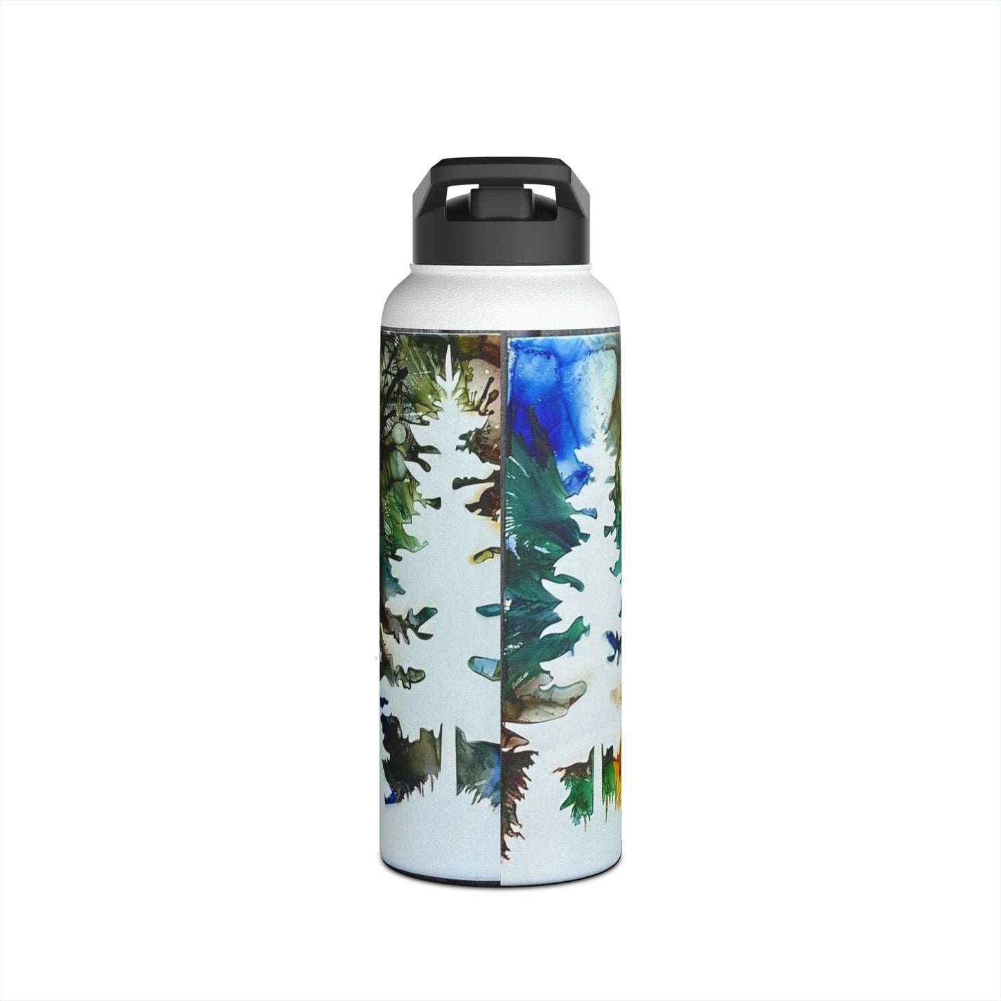 Woodsy Wyoming Stainless Steel Water Bottle, Standard Lid