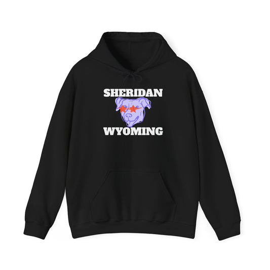 Sheridan Wyoming Dog Unisex Heavy Blend™ Hooded Sweatshirt