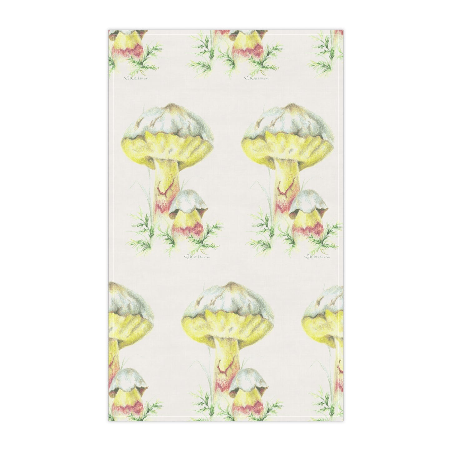 Mushroom Original Art Kitchen Towel~Style 4