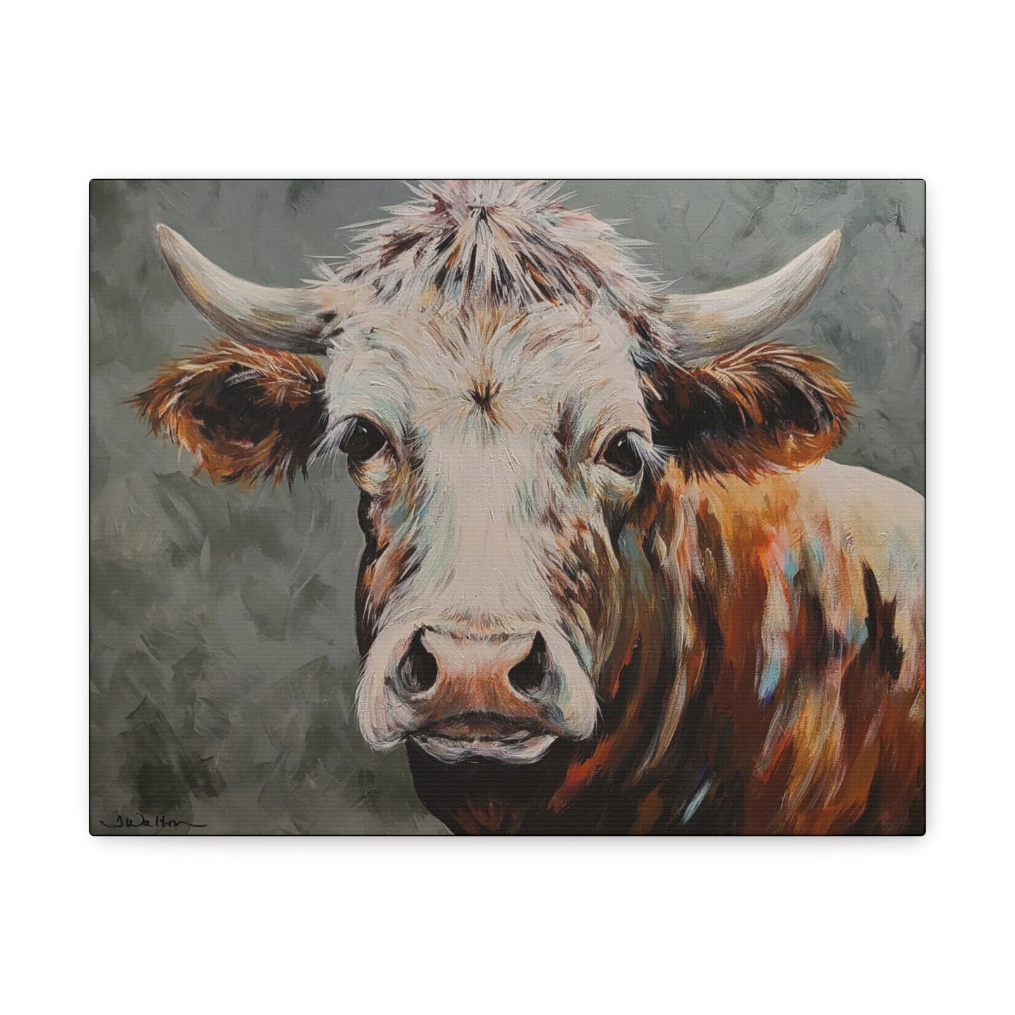 'Maddox' ~ Original Cow Art Print Gallery Wrap