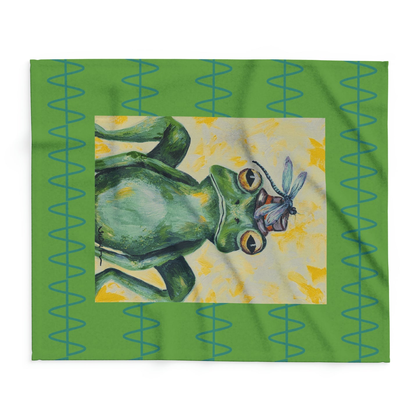 Arctic Fleece Light Weight Frog Blanket