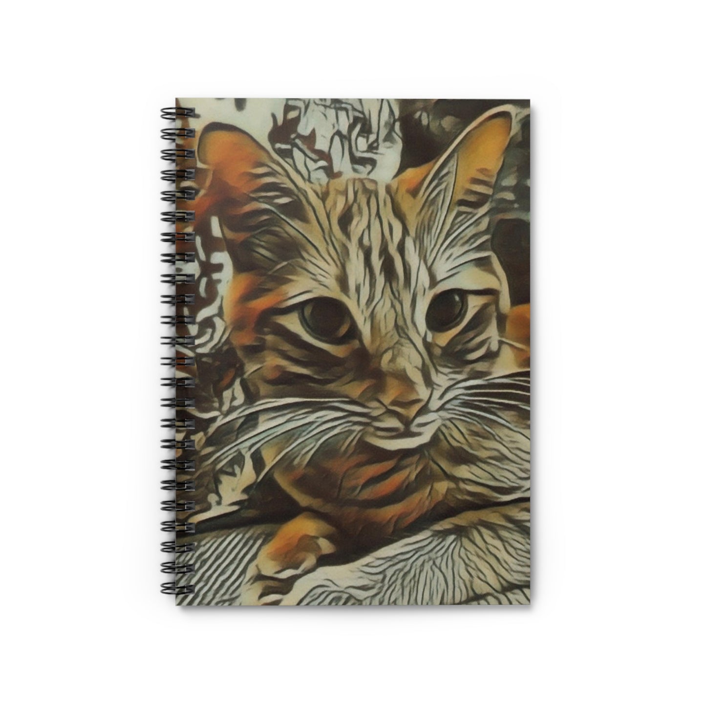 Camo Cat Spiral Notebook - Ruled Line