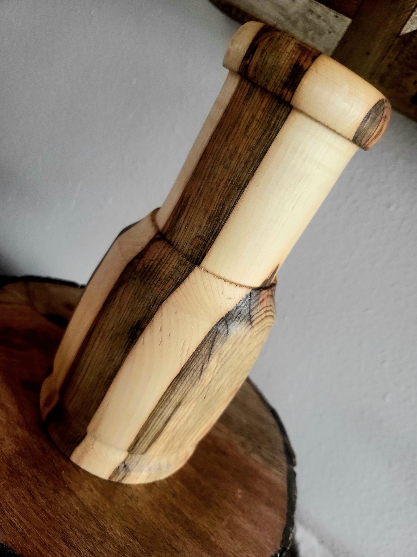 Medium Hand Turned Wood Vases