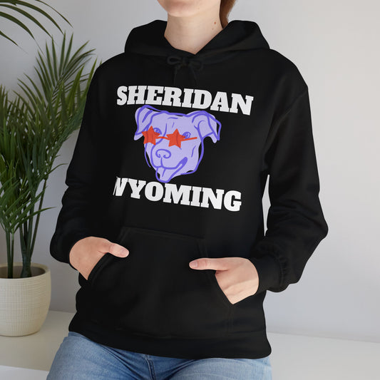 Sheridan Wyoming Dog Unisex Heavy Blend™ Hooded Sweatshirt