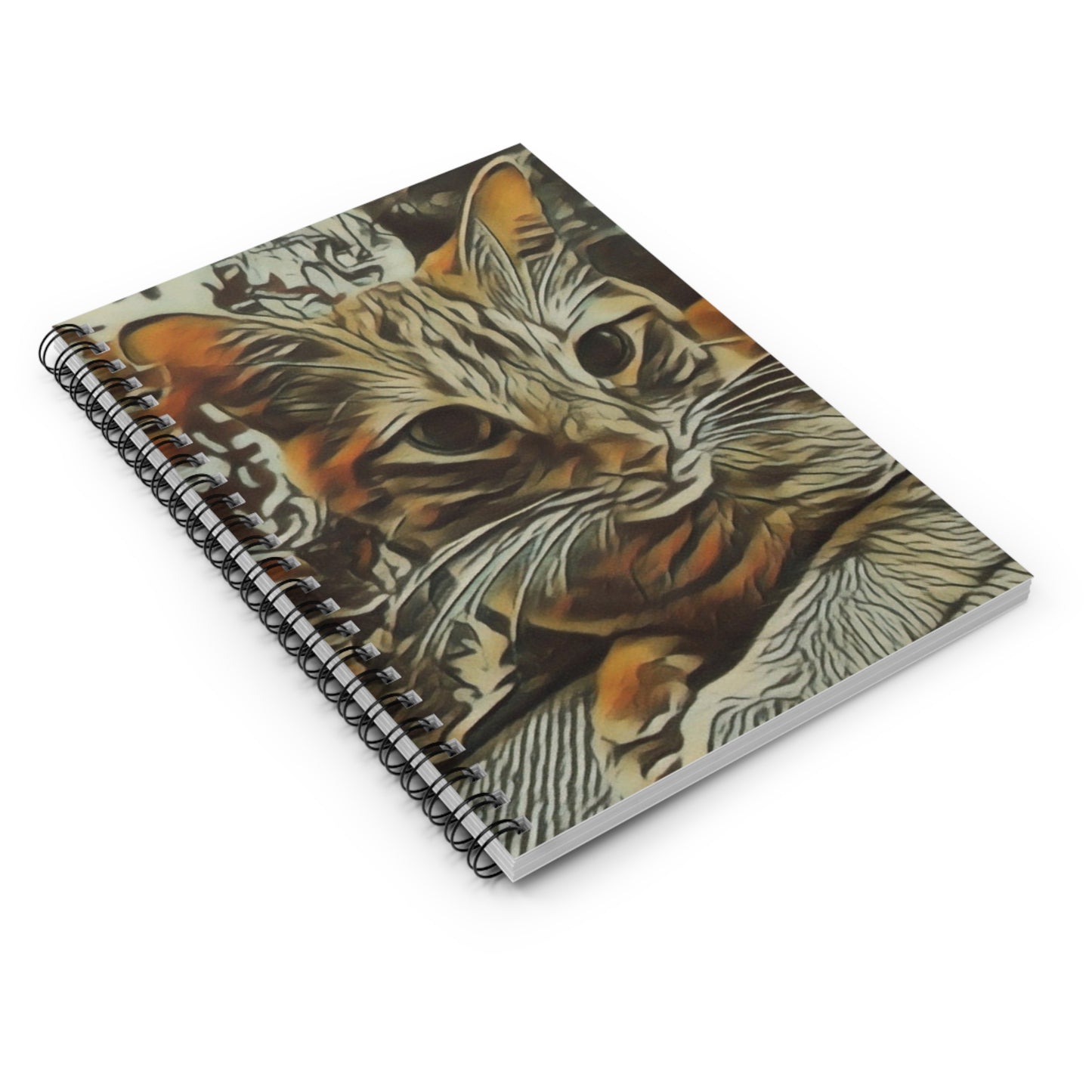 Camo Cat Spiral Notebook - Ruled Line