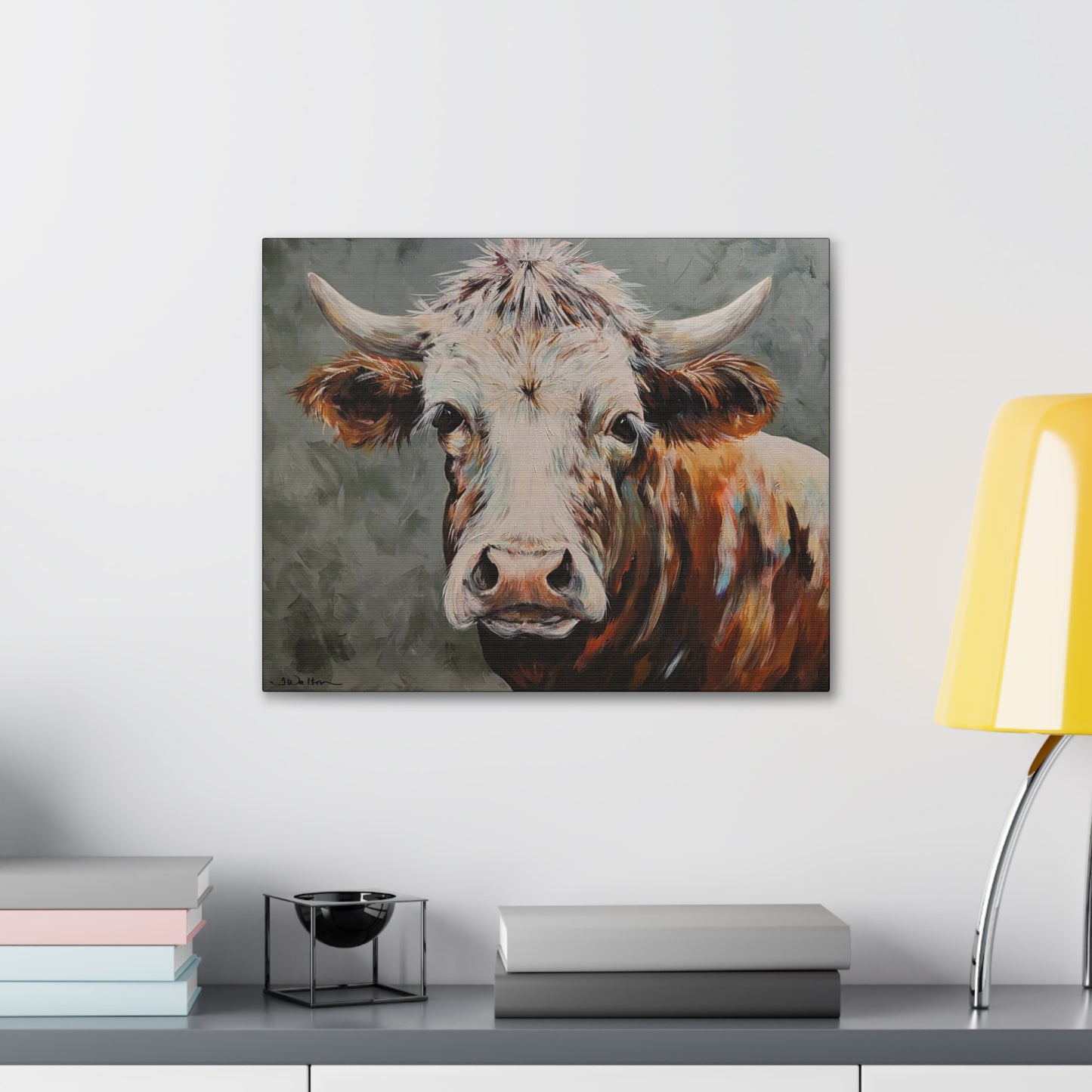 'Maddox' ~ Original Cow Art Print Gallery Wrap