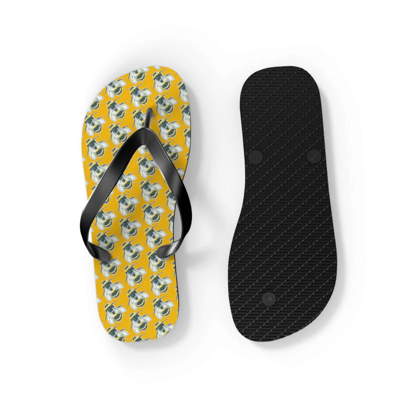 Original Art Bee Flip Flops