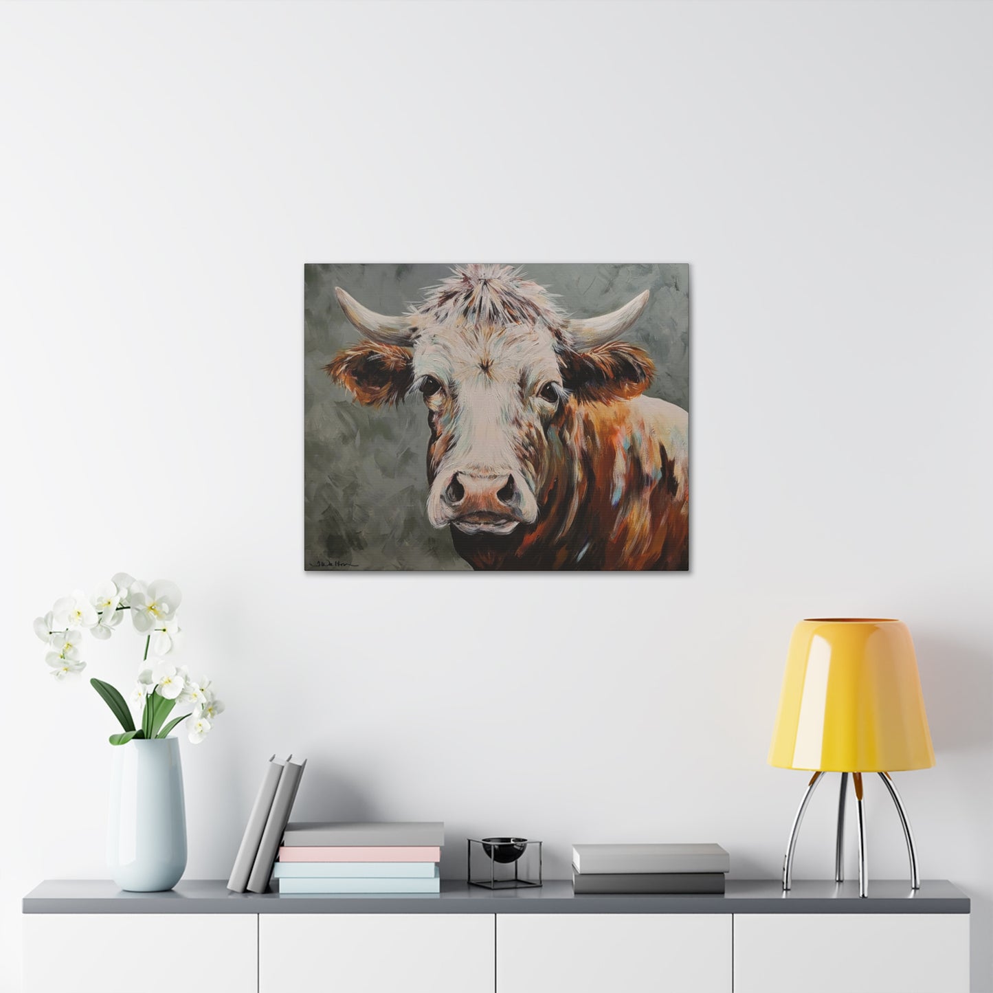 'Maddox' ~ Original Cow Art Print Gallery Wrap