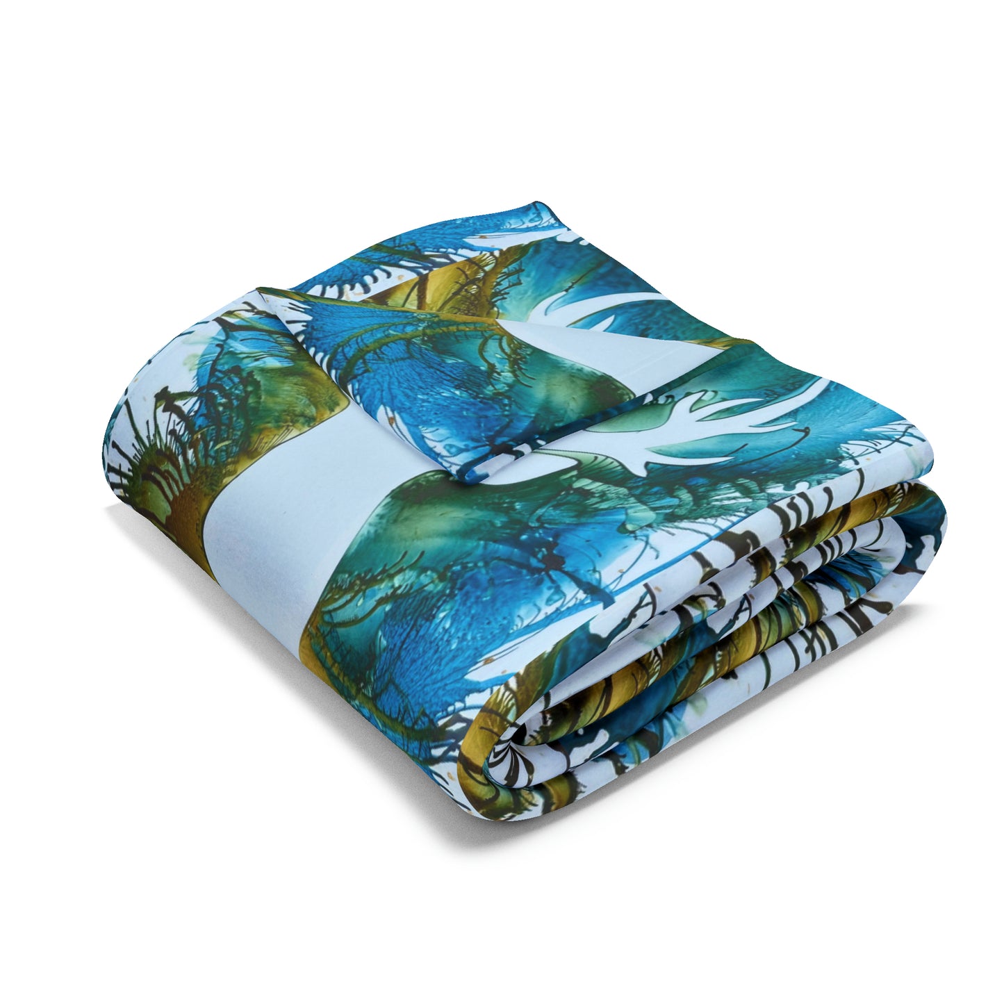 Arctic Fleece Light Weight Woodland Blanket