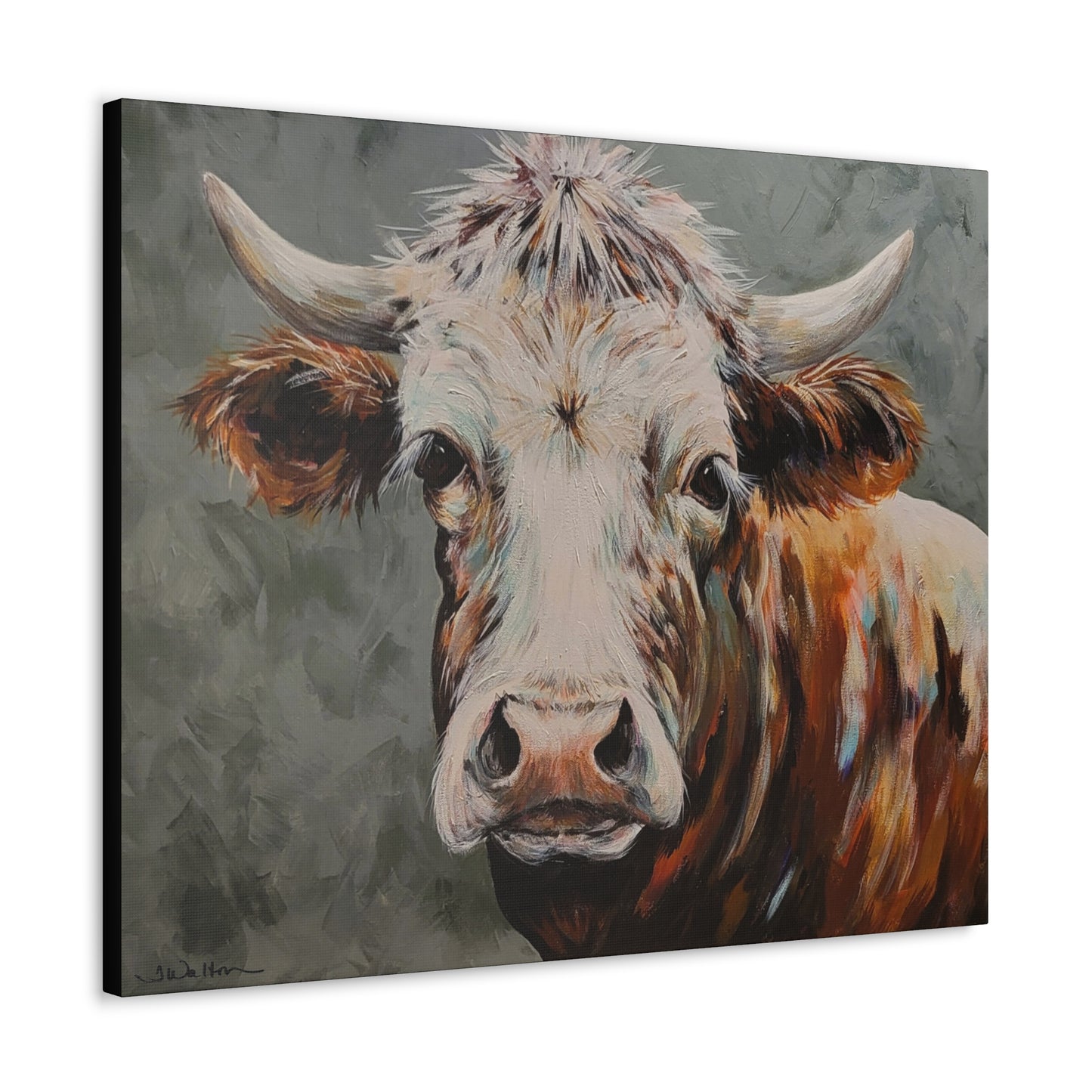 'Maddox' ~ Original Cow Art Print Gallery Wrap