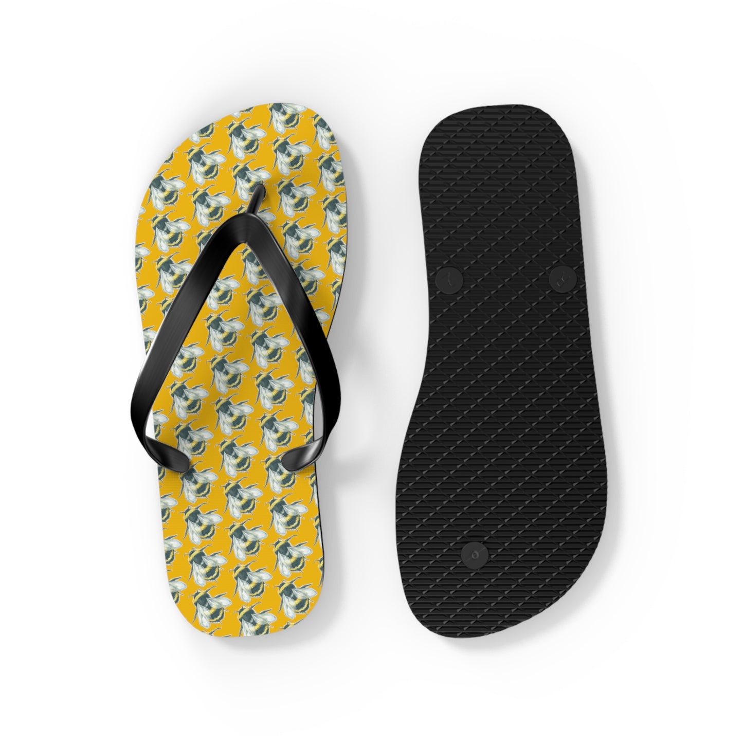 Original Art Bee Flip Flops