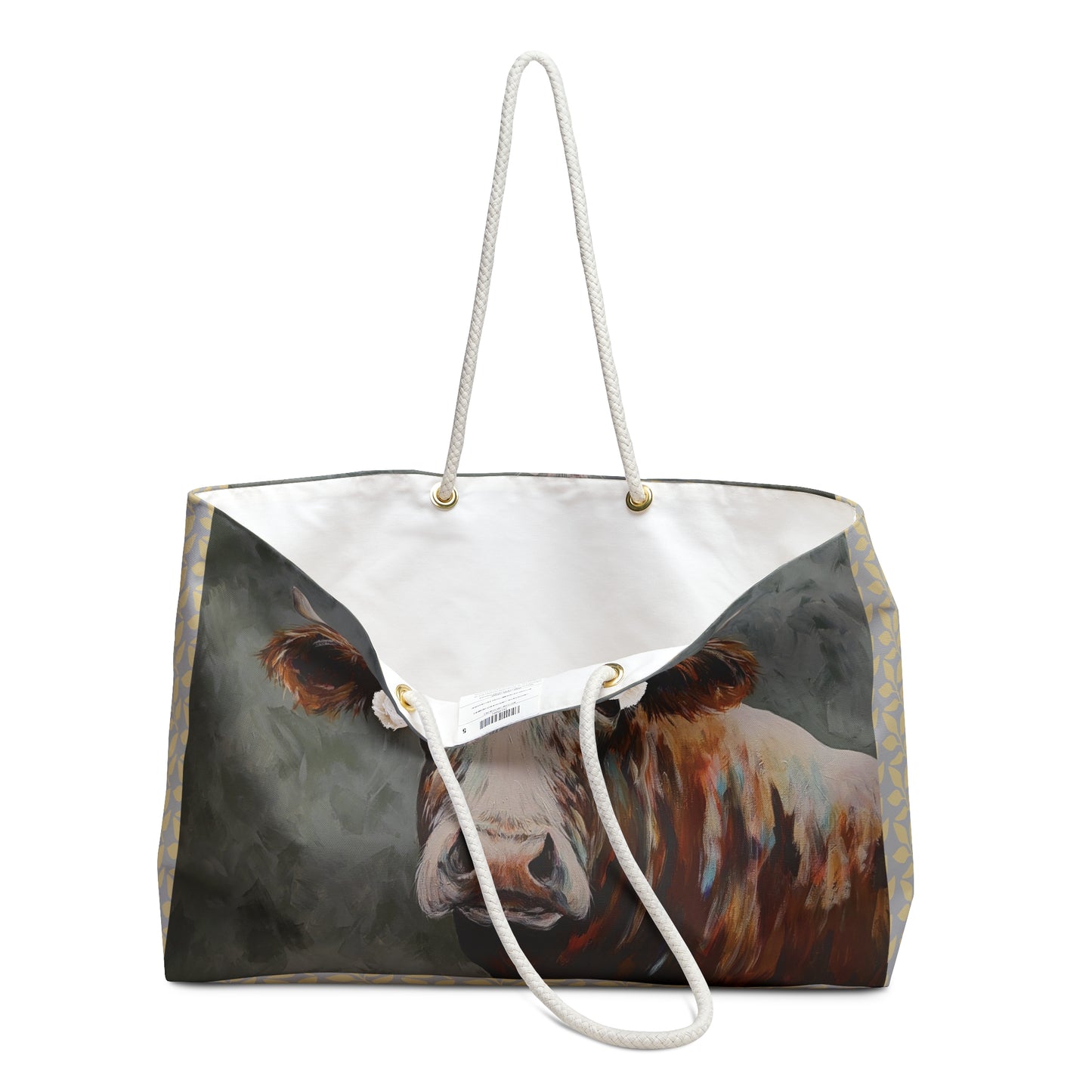 'Maddox' ~ Cow Weekender Bag