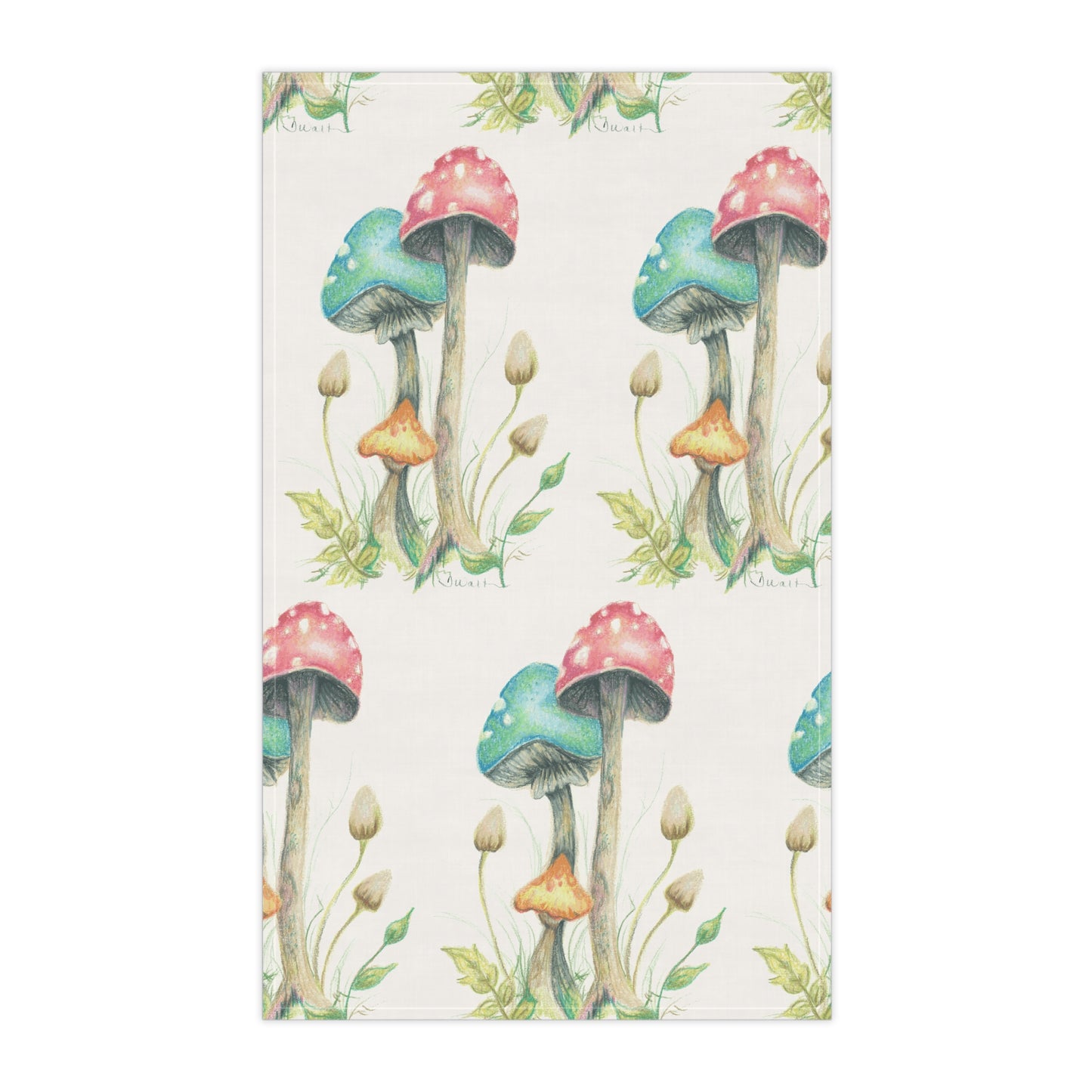 Mushroom Original Art Kitchen Towel~Style 3