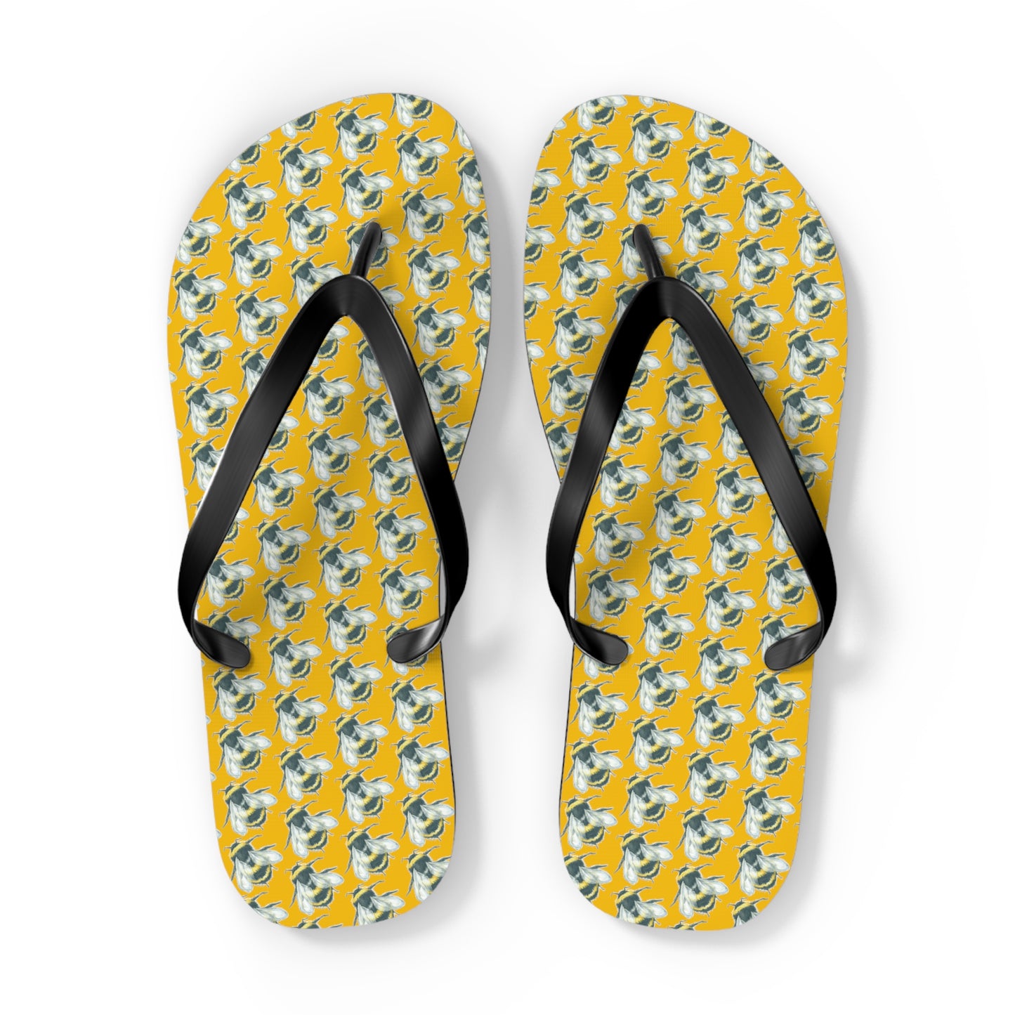 Original Art Bee Flip Flops