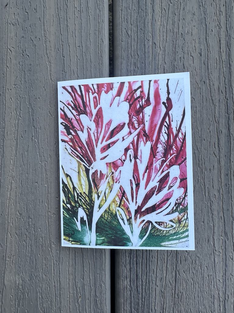 Set of 6 Original Indian Paintbrush Art Cards