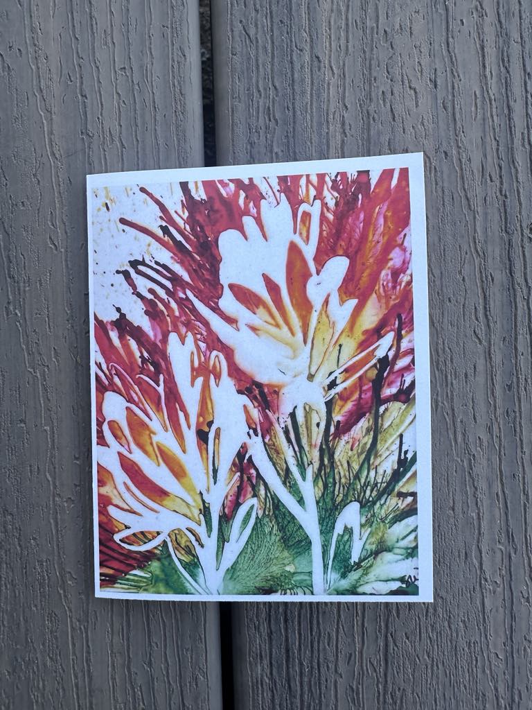 Set of 6 Original Indian Paintbrush Art Cards