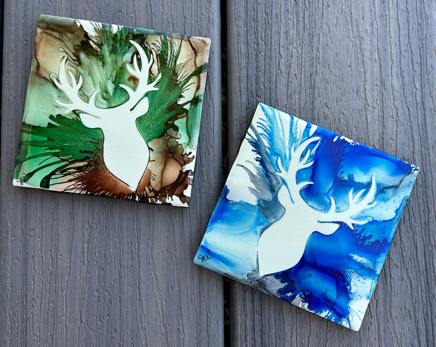 Woodsy Animal Coaster Set