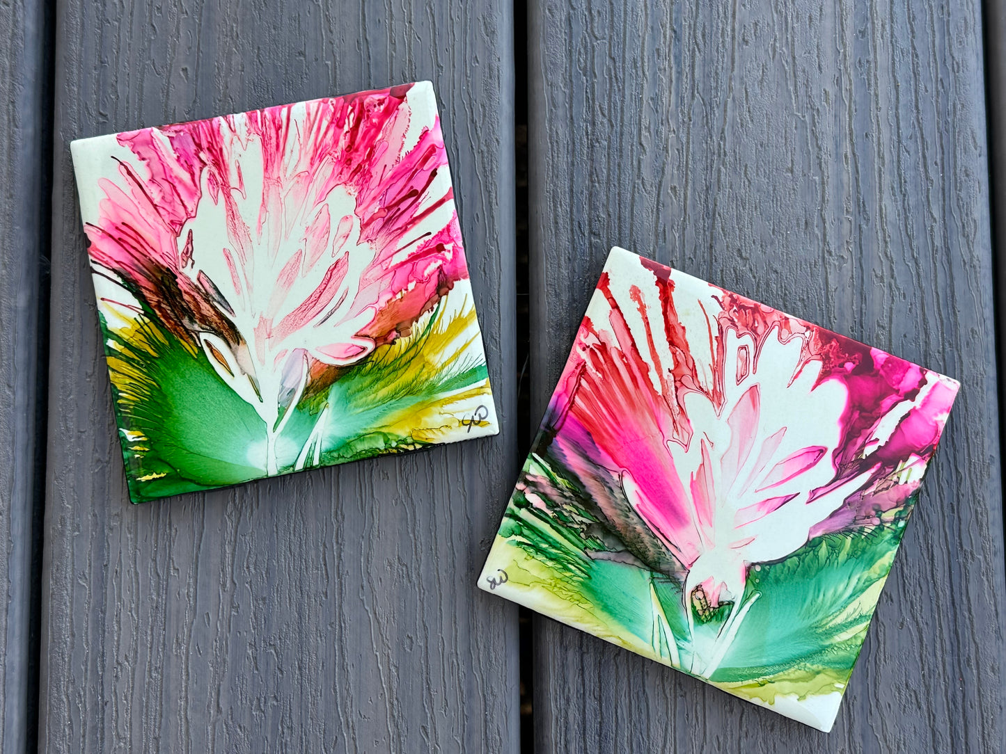 Indian Paintbrush Coaster Set